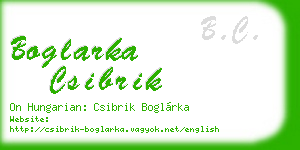 boglarka csibrik business card